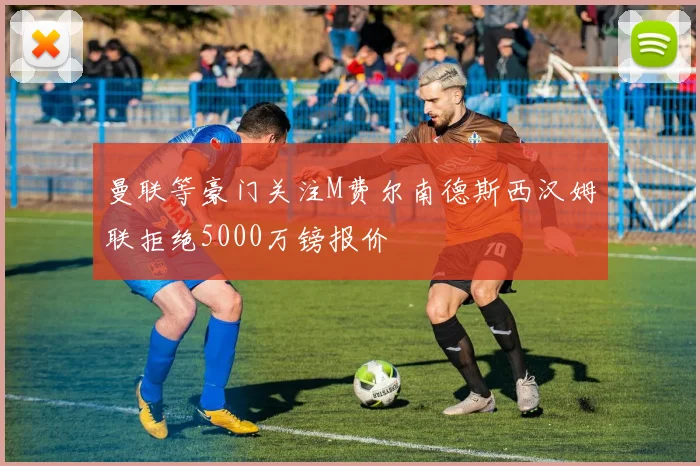 曼联等豪门关注M费尔南德斯西汉姆联拒绝5000万镑报价